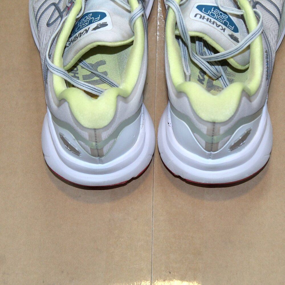 Karhu Women's Fusion Ortix 2021 Athletic Running Shoes Size 7.5 White/Yellow - Picture 4 of 8